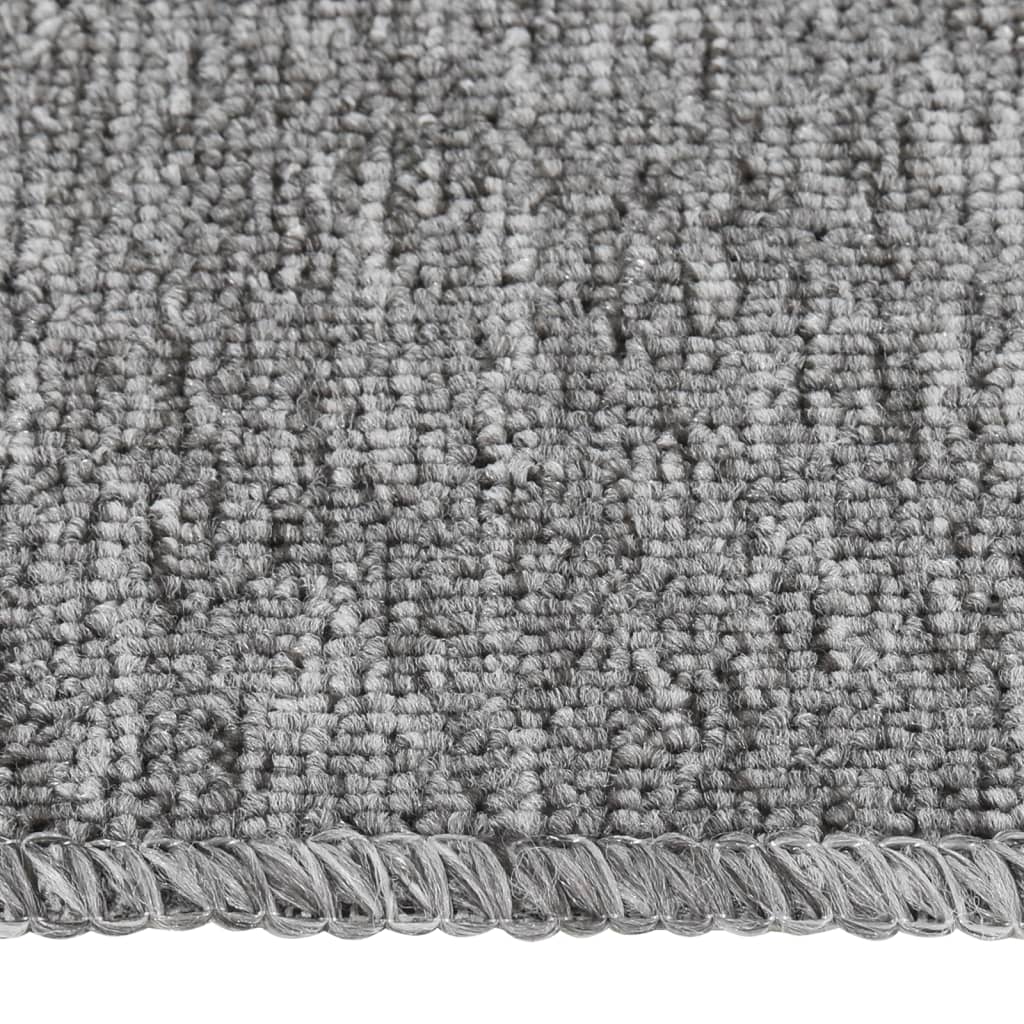 Antirutsch Stufenmatten 15 Stk. 60x25 cm Grau Rechteckig