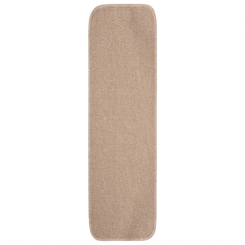 Antirutsch Stufenmatten 15 Stk. 75x20 cm Beige Rechteckig