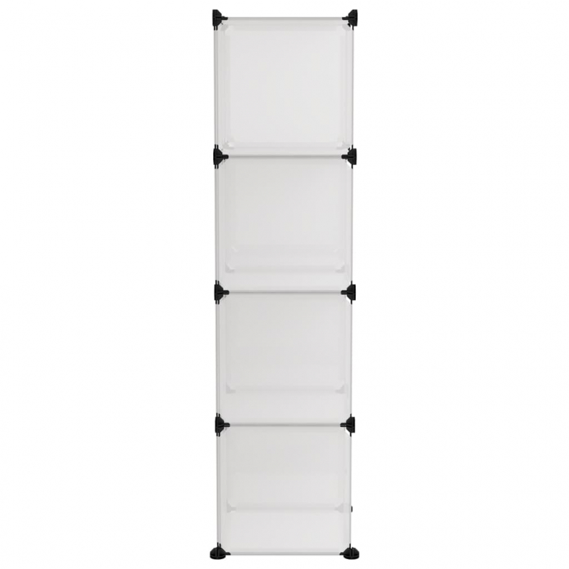 Regalsystem mit 9 Würfeln Transparent PP