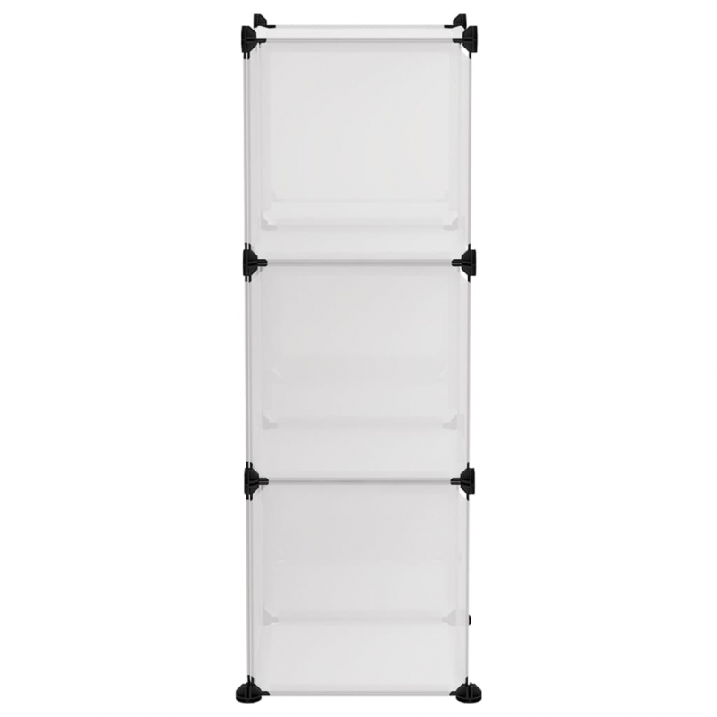 Regalsystem mit 6 Würfeln Transparent PP