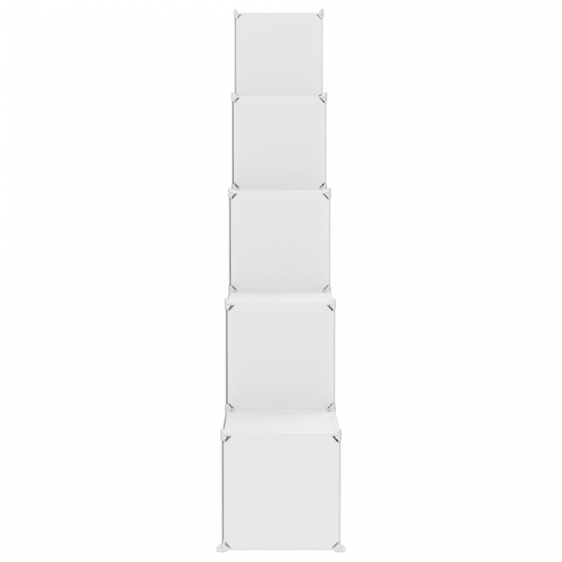 Kinderschrank Modular mit 15 Würfeln Weiß PP