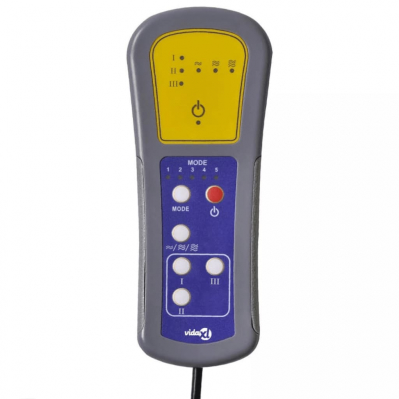 Massagesessel Dunkelgrau Stoff