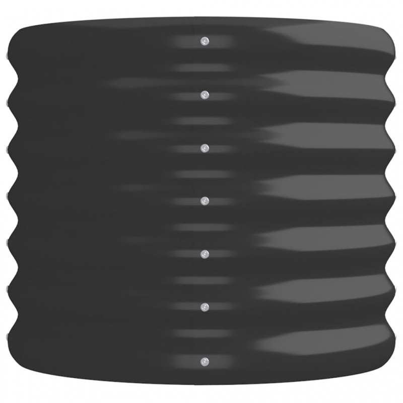 Hochbeet Pulverbeschichteter Stahl 224x40x36 cm Anthrazit