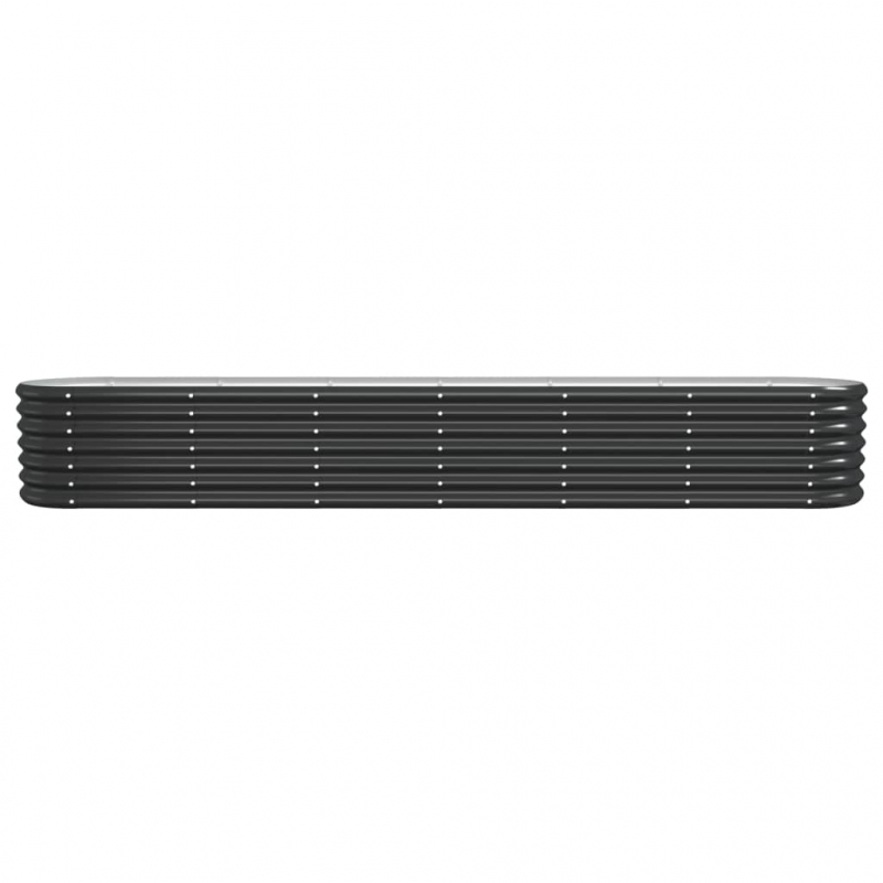 Hochbeet Pulverbeschichteter Stahl 260x40x36 cm Anthrazit