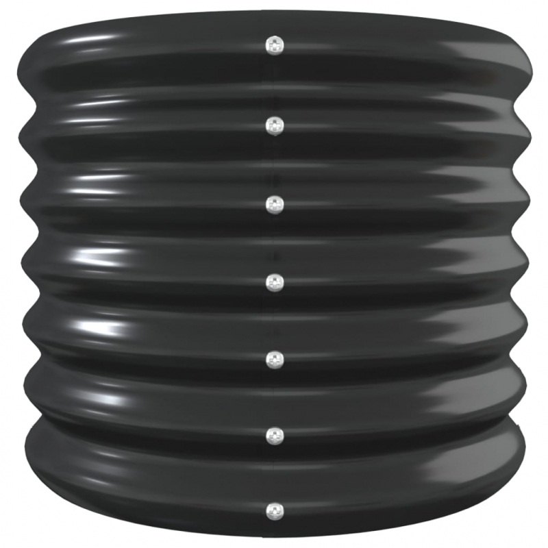 Hochbeet Pulverbeschichteter Stahl 260x40x36 cm Anthrazit