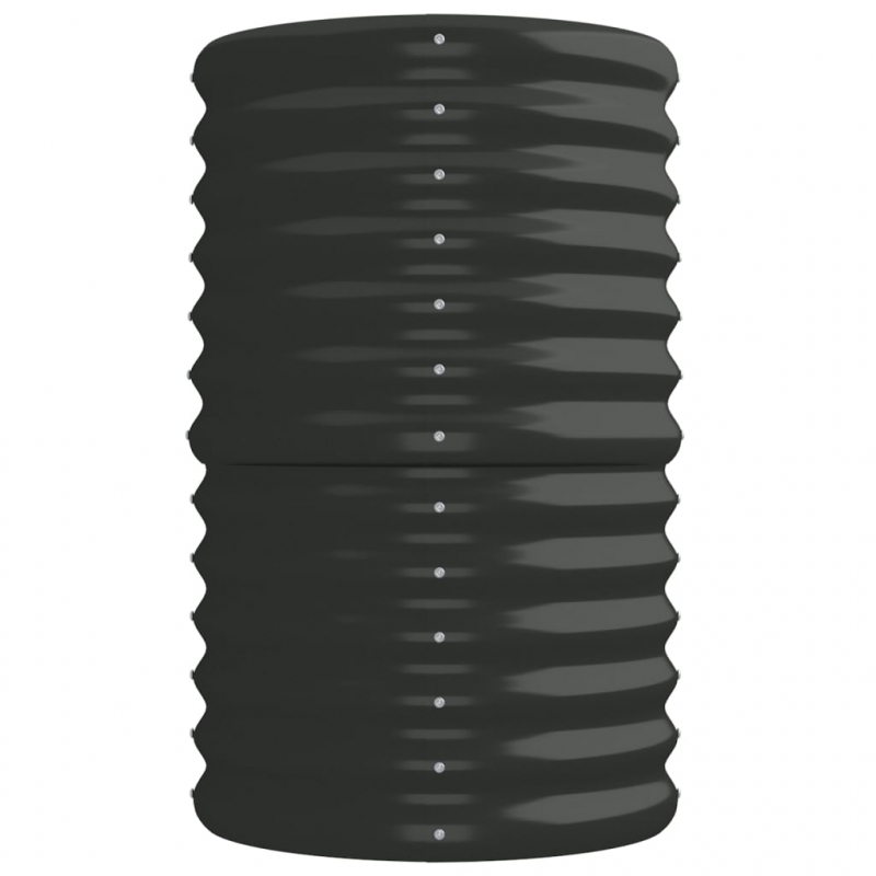 Hochbeet Pulverbeschichteter Stahl 224x40x68 cm Anthrazit