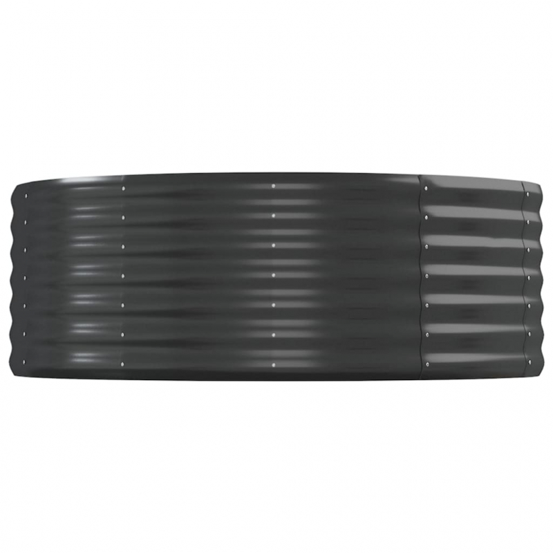 Hochbeet Pulverbeschichteter Stahl 544x100x36 cm Anthrazit