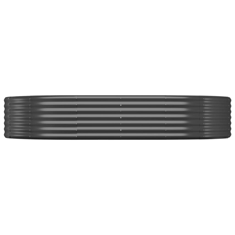 Hochbeet Pulverbeschichteter Stahl 214x140x36 cm Anthrazit