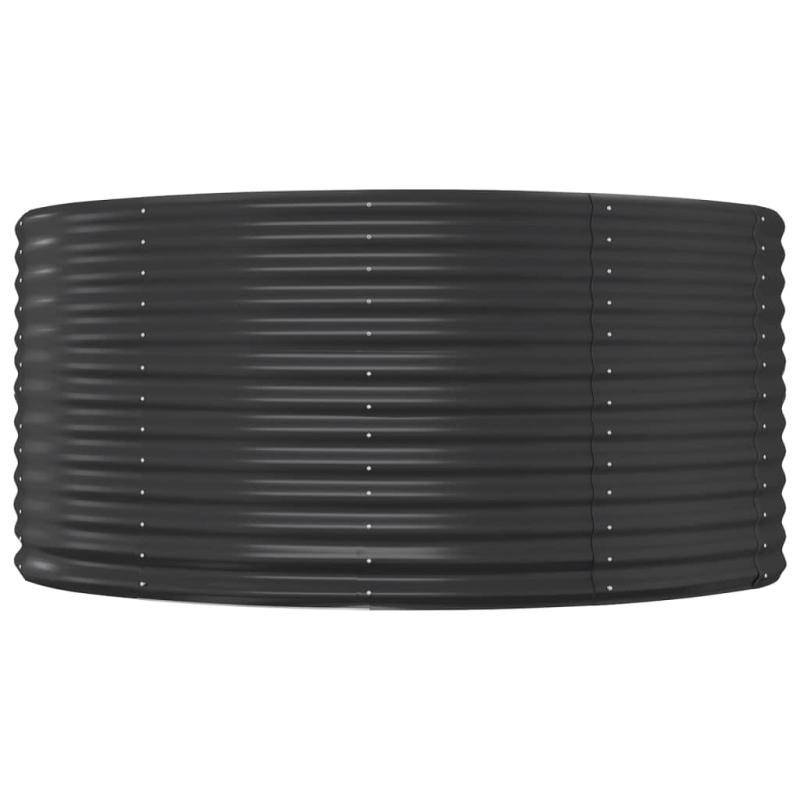 Hochbeet Anthrazit 140x140x68 cm Pulverbeschichteter Stahl