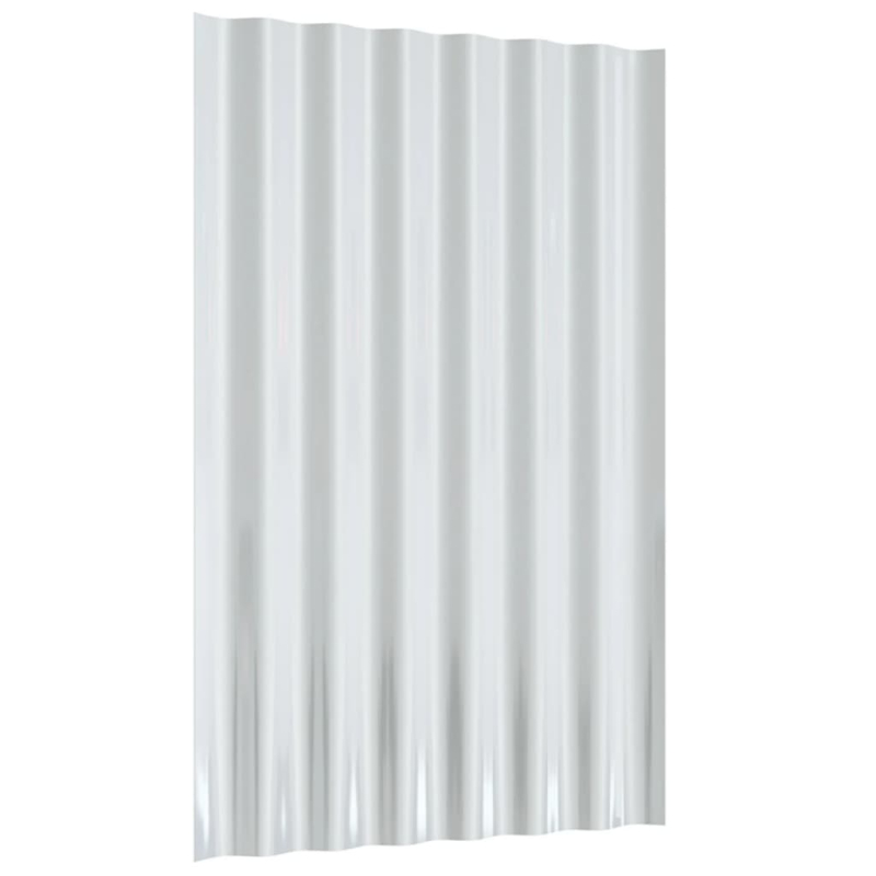 Dachpaneele 12 Stk. Pulverbeschichteter Stahl Braun 60x36 cm