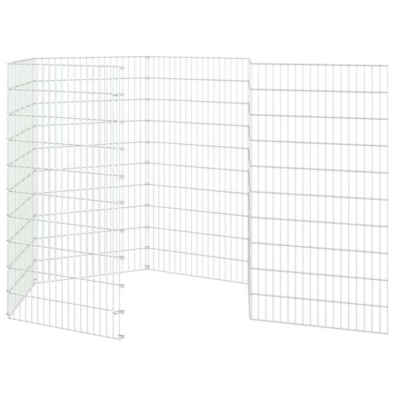 Freilaufgehege 6-teilig 54x100 cm Verzinktes Eisen