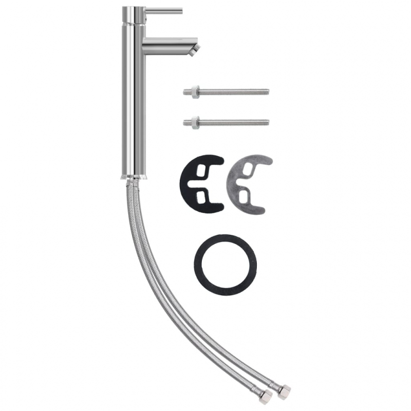 Badezimmer Waschbecken mit Wasserhahn und Ablaufgarnitur Braun