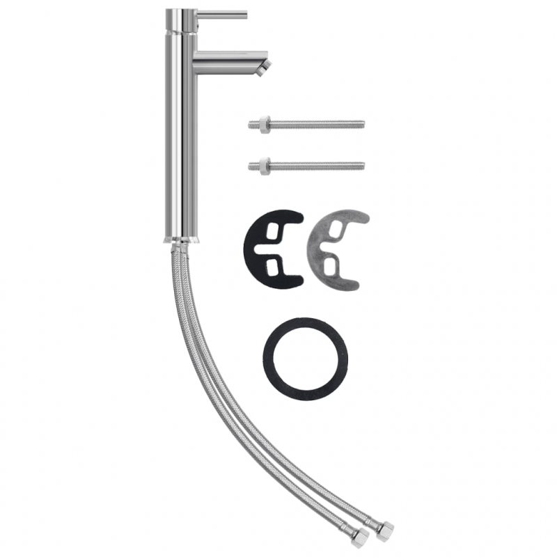 Badezimmer Waschbecken mit Wasserhahn und Ablaufgarnitur Gold