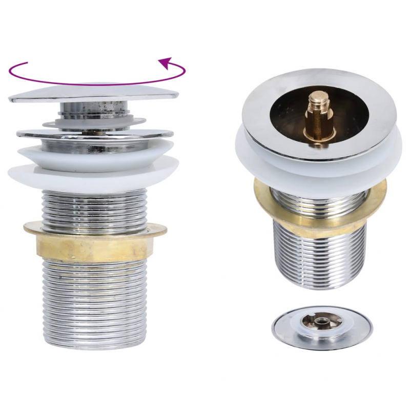 Badezimmer Waschbecken mit Wasserhahn und Ablaufgarnitur Gold