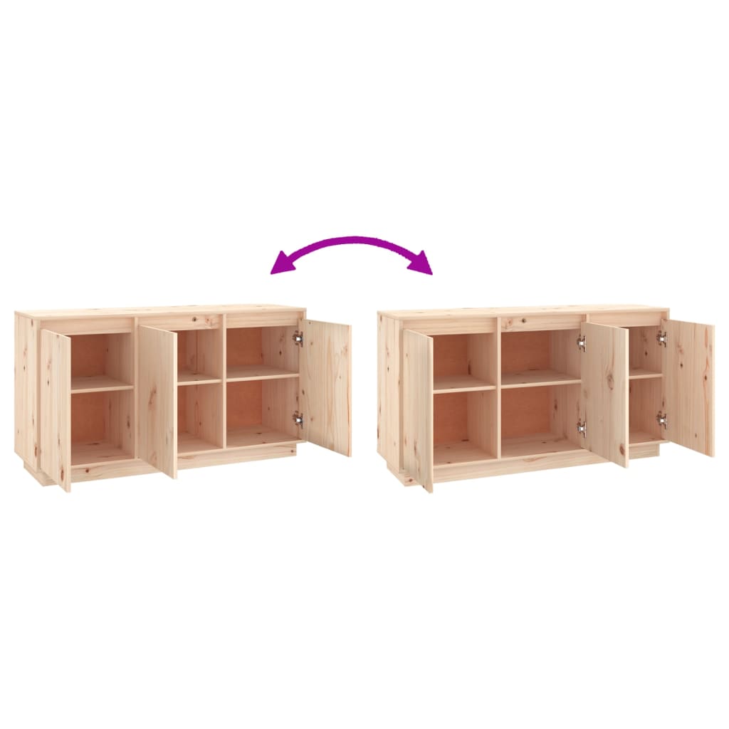 Sideboard 111x34x60 cm Massivholz Kiefer