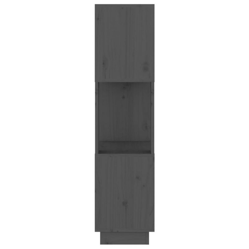 Bücherregal/Raumteiler Grau 51x25x101 cm Massivholz Kiefer