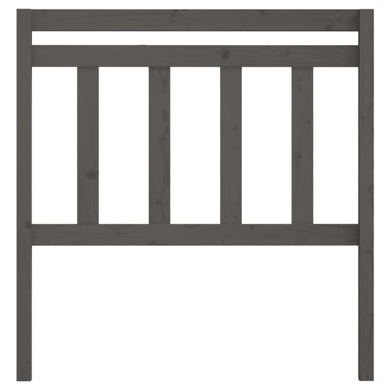 Kopfteil Grau 81x4x100 cm Massivholz Kiefer