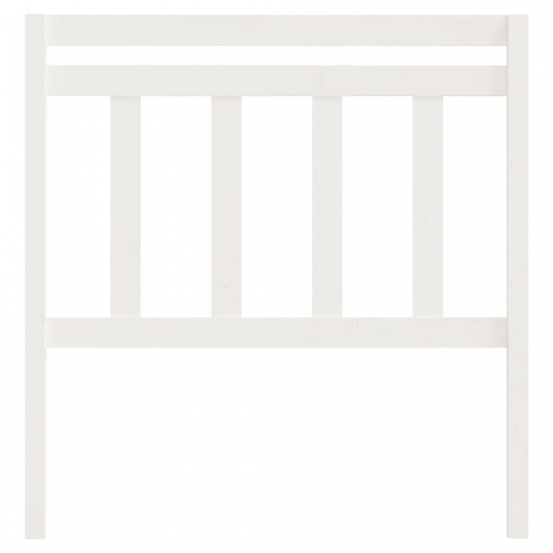 Kopfteil Weiß 106x4x100 cm Massivholz Kiefer