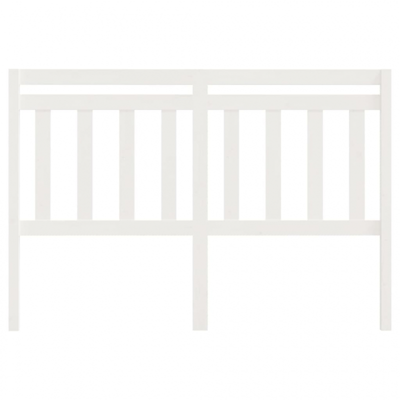 Kopfteil Weiß 140x4x100 cm Massivholz Kiefer