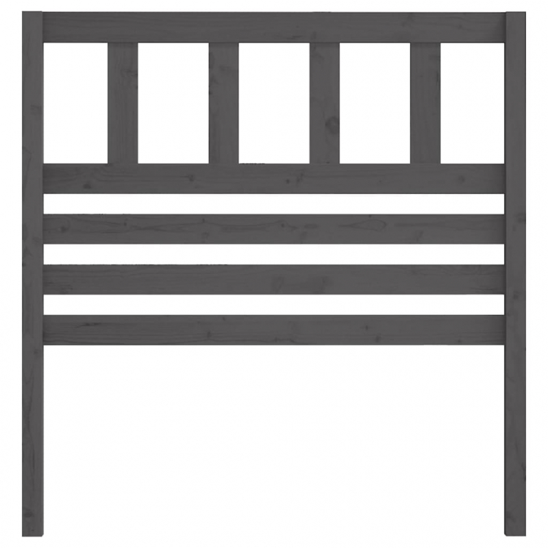 Kopfteil Grau 96x4x100 cm Massivholz Kiefer