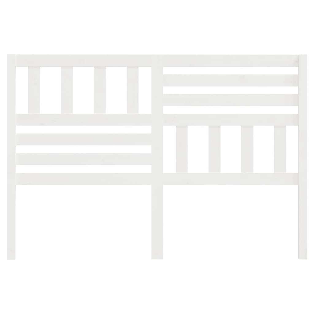 Kopfteil Weiß 146x4x100 cm Massivholz Kiefer