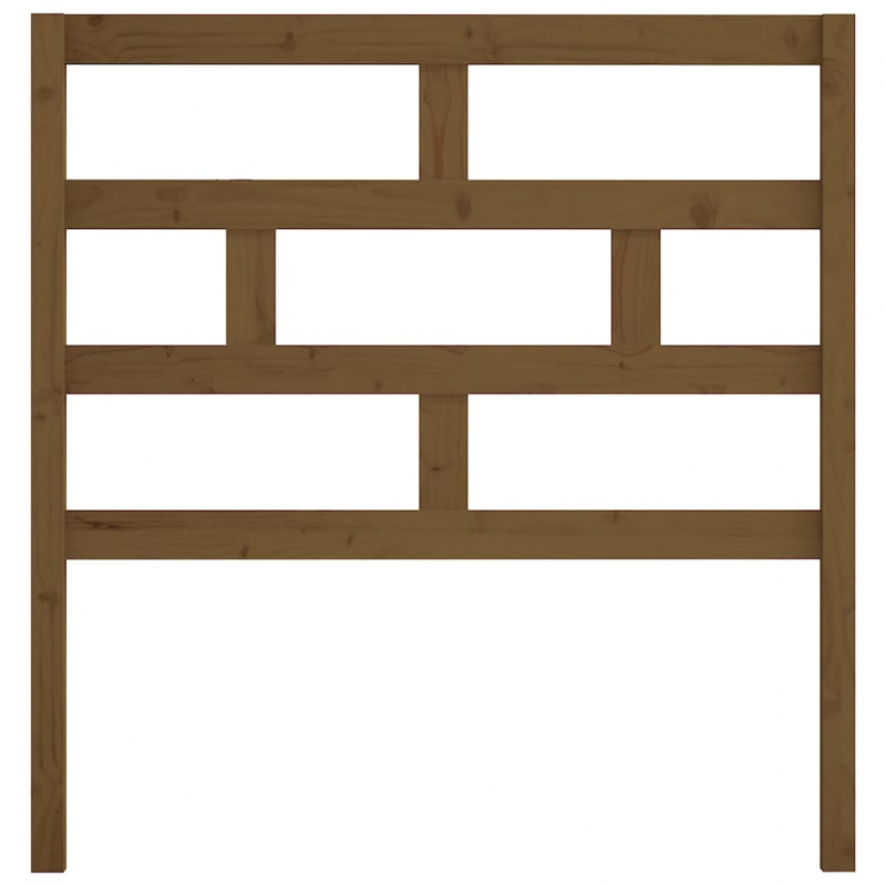 Kopfteil Honigbraun 96x4x100 cm Massivholz Kiefer