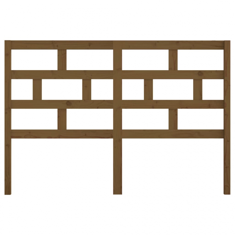 Kopfteil Honigbraun 146x4x100 cm Massivholz Kiefer