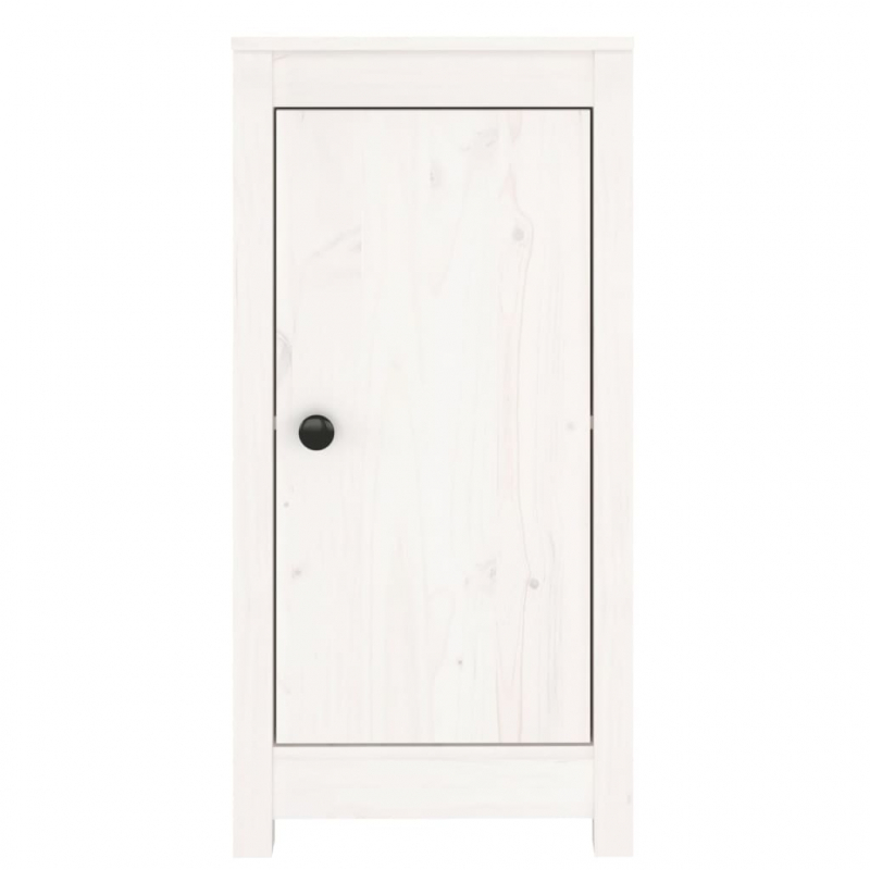 Sideboards 2 Stk. Weiß 39x35x80 cm Massivholz Kiefer