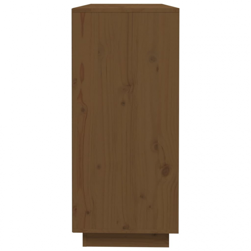 Sideboard Honigbraun 110,5x35x80 cm Massivholz Kiefer