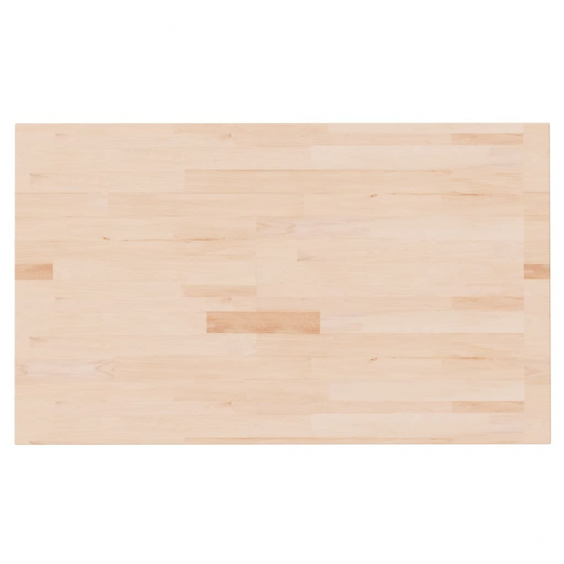 Waschtischplatte 100x60x2,5 cm Massivholz Unbehandelt