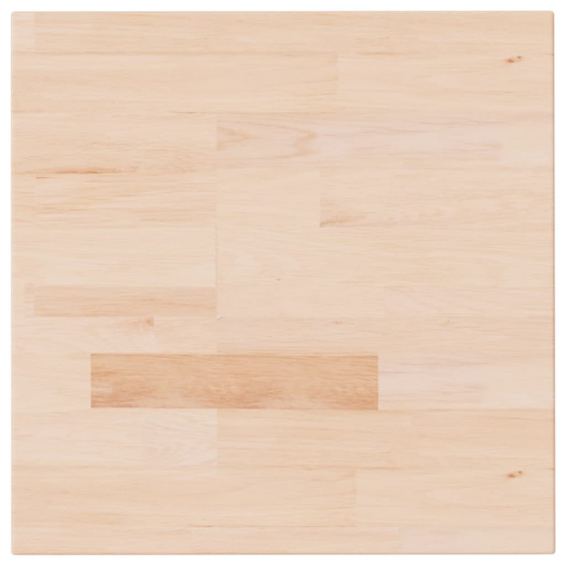 Tischplatte Quadratisch 40x40x4 cm Eichenholz Unbehandelt