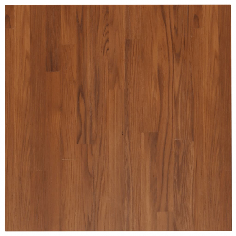 Tischplatte Quadratisch Dunkelbraun 60x60x1,5cm Eiche Behandelt