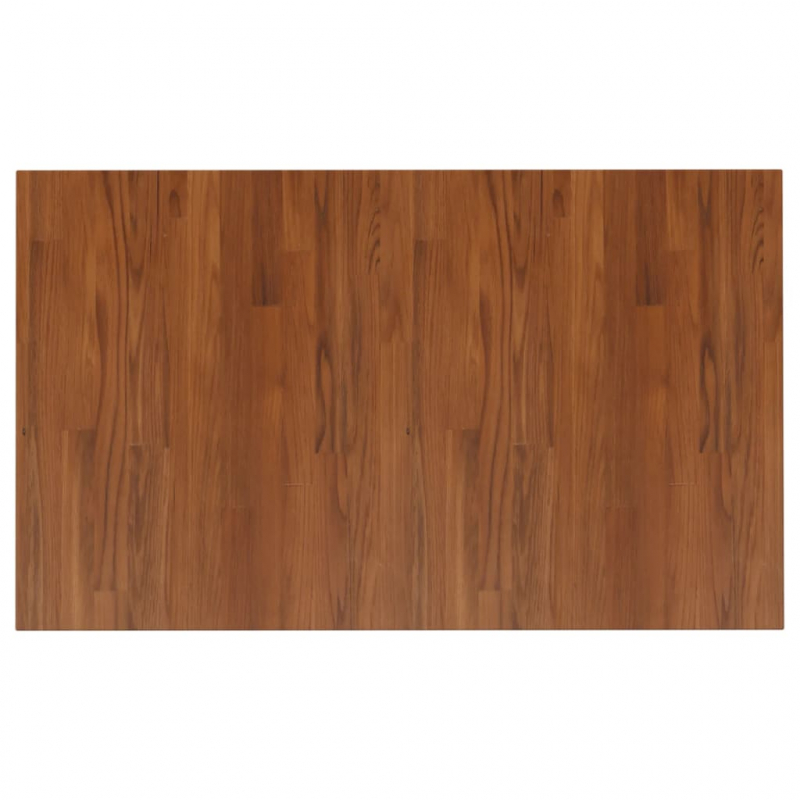 Waschtischplatte Dunkelbraun 100x60x1,5 cm Massivholz Behandelt