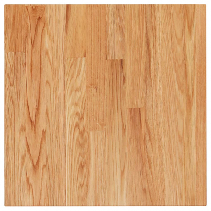 Tischplatte Quadratisch Hellbraun 40x40x4cm Behandelte Eiche