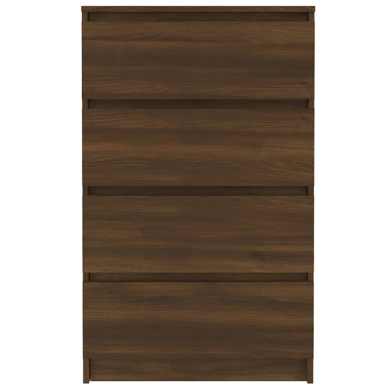 Sideboard Braun Eichen-Optik 60x35x98,5 cm Holzwerkstoff