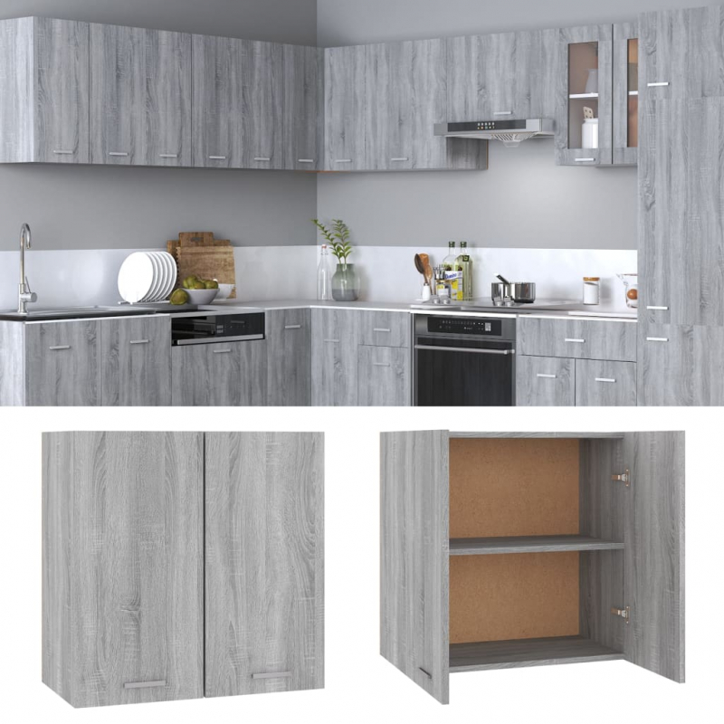 Hängeschrank Lyon Grau Sonoma 60x31x60 cm Holzwerkstoff