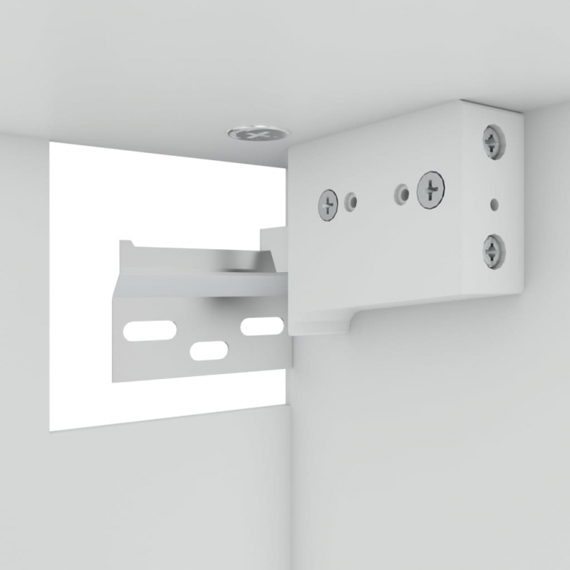 Hängeschrank Lyon Glas Räuchereiche 60x31x60 cm Holzwerkstoff