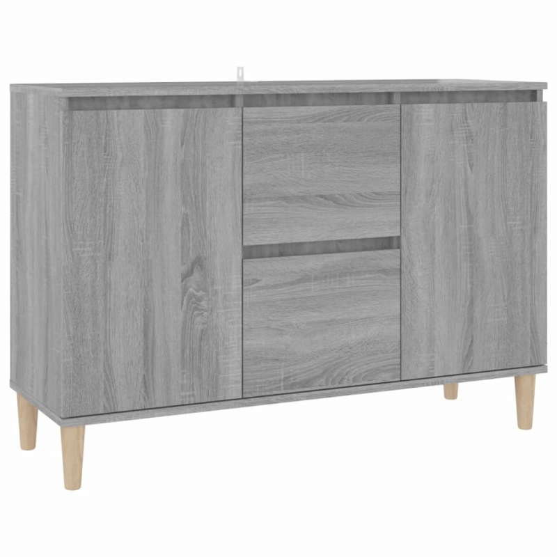 Sideboard Grau Sonoma 101x35x70 cm Holzwerkstoff