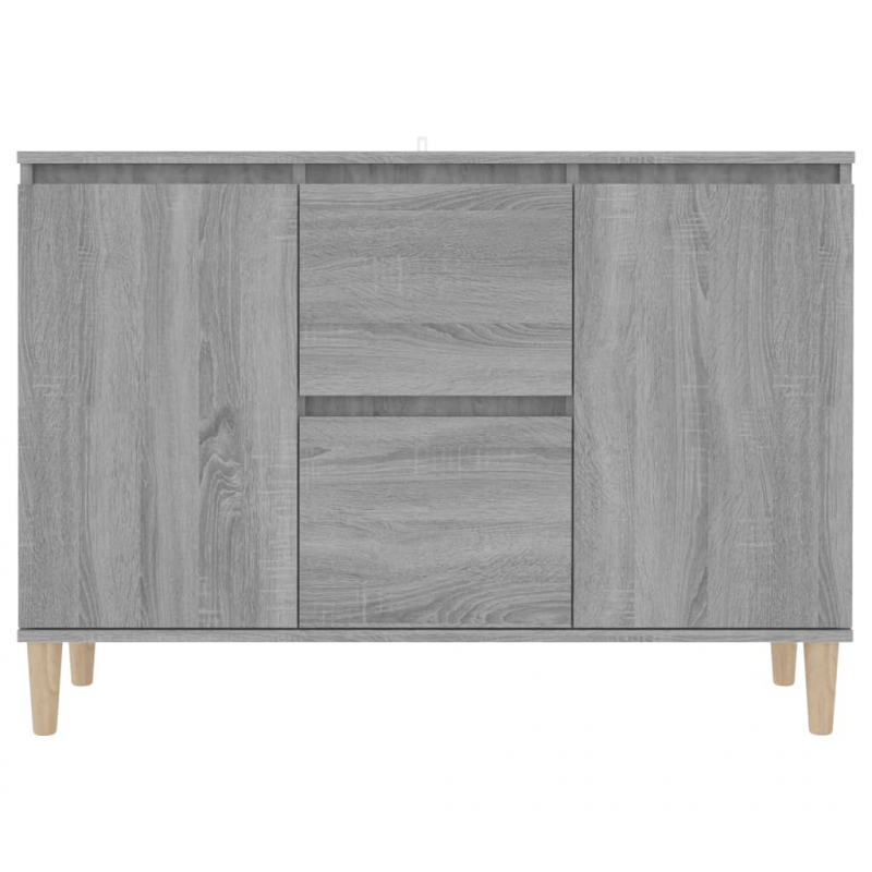 Sideboard Grau Sonoma 101x35x70 cm Holzwerkstoff
