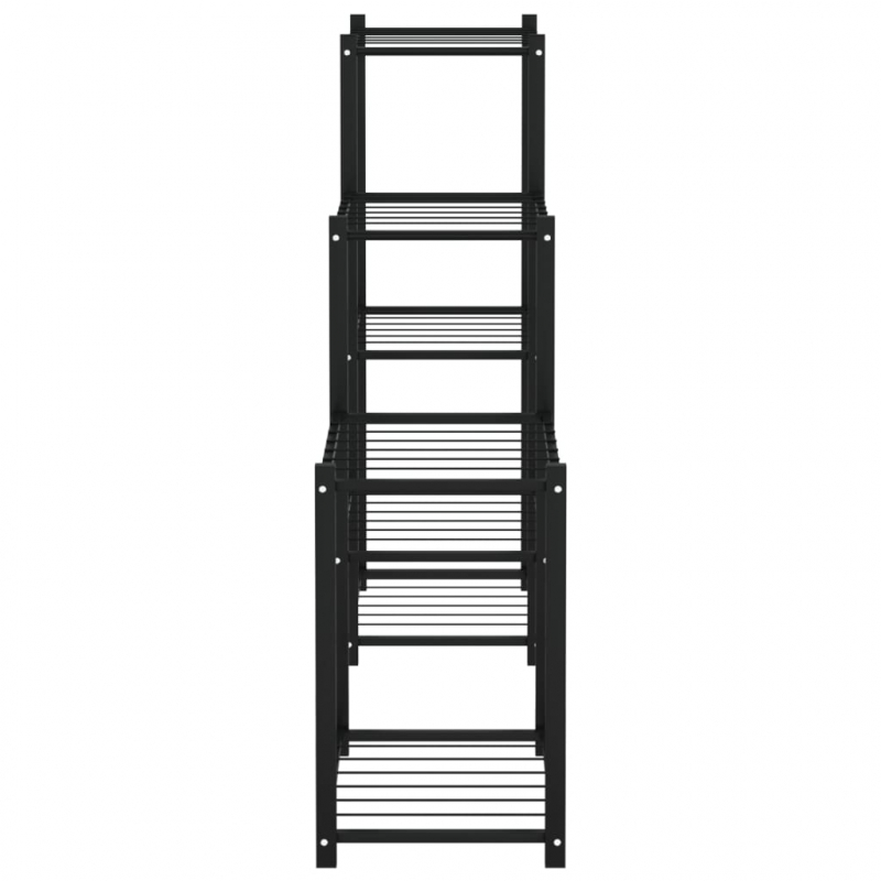 Blumenständer 83x25x80 cm Schwarz Eisen