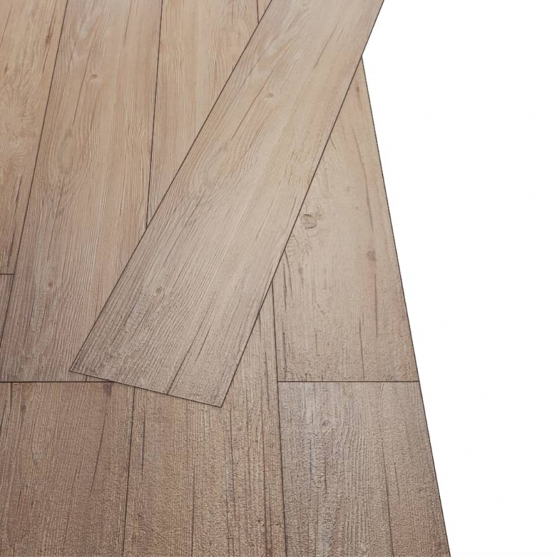 PVC-Fliesen Selbstklebend 2,51 m² 2 mm Eiche Braun