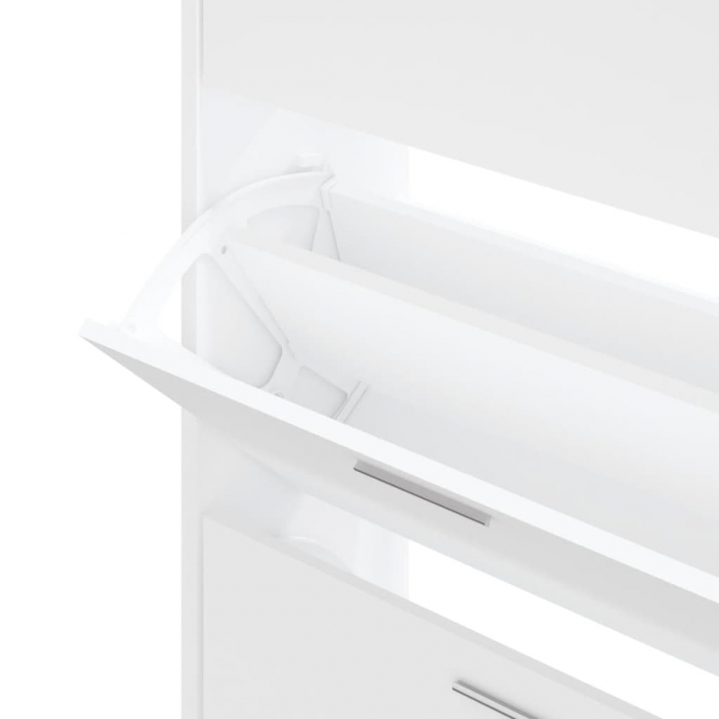 Schuhschrank Weiß 63x24x103 cm Holzwerkstoff