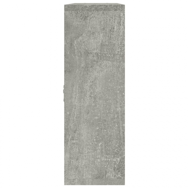 Wandregal mit 8 Fächern Betongrau