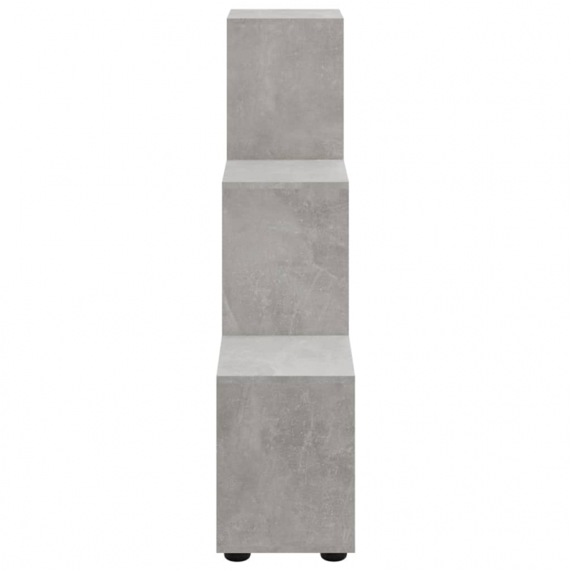 Treppenregal Betongrau 107 cm Holzwerkstoff