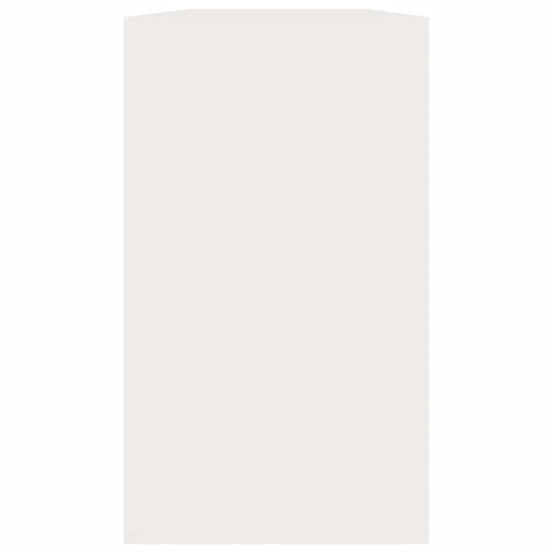 Schuhbank Hochglanz-Weiß 80x24x45 cm Holzwerkstoff