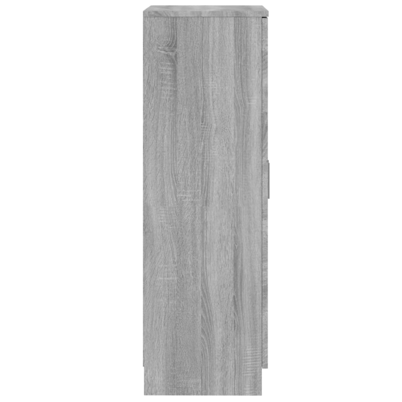 Schuhschrank Grau Sonoma 55x35x108 cm Holzwerkstoff
