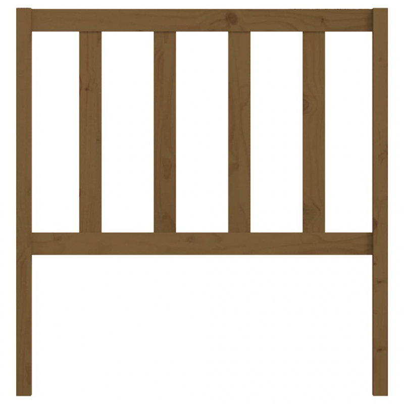 Kopfteil Honigbraun 81x4x100 cm Massivholz Kiefer