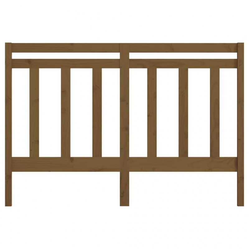 Kopfteil Honigbraun 126x4x100 cm Massivholz Kiefer