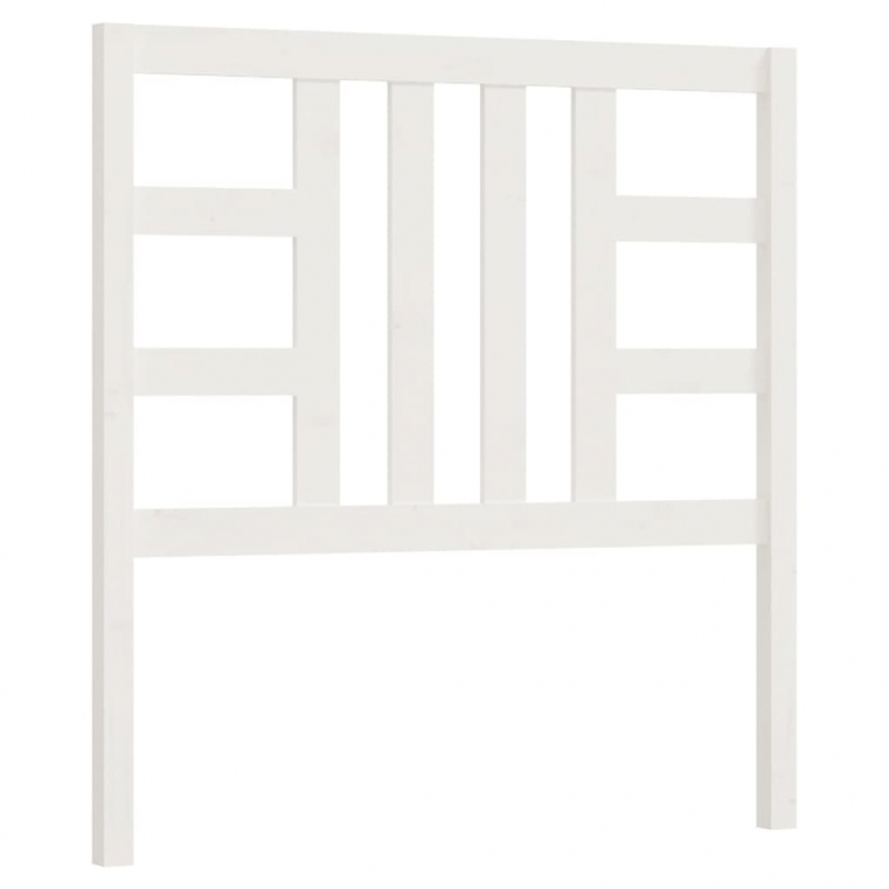 Kopfteil Weiß 106x4x100 cm Massivholz Kiefer