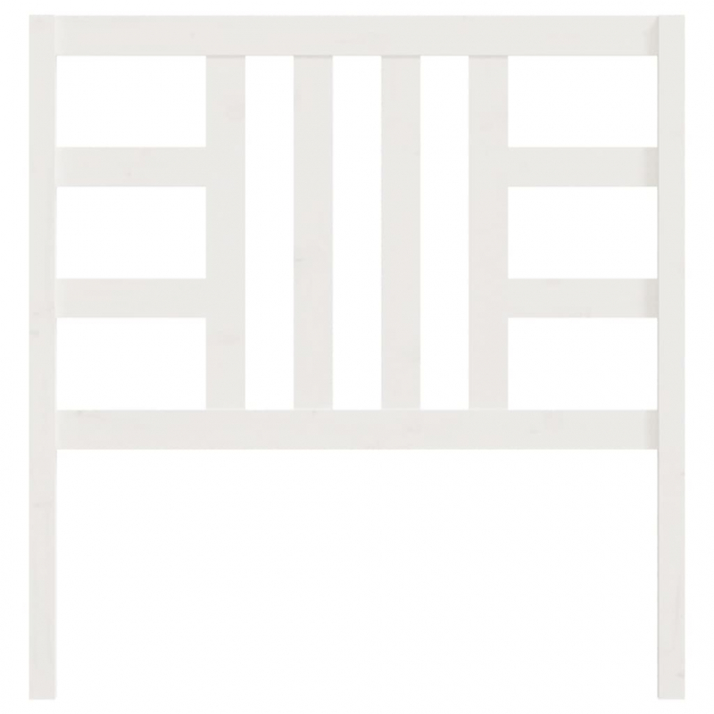 Kopfteil Weiß 106x4x100 cm Massivholz Kiefer